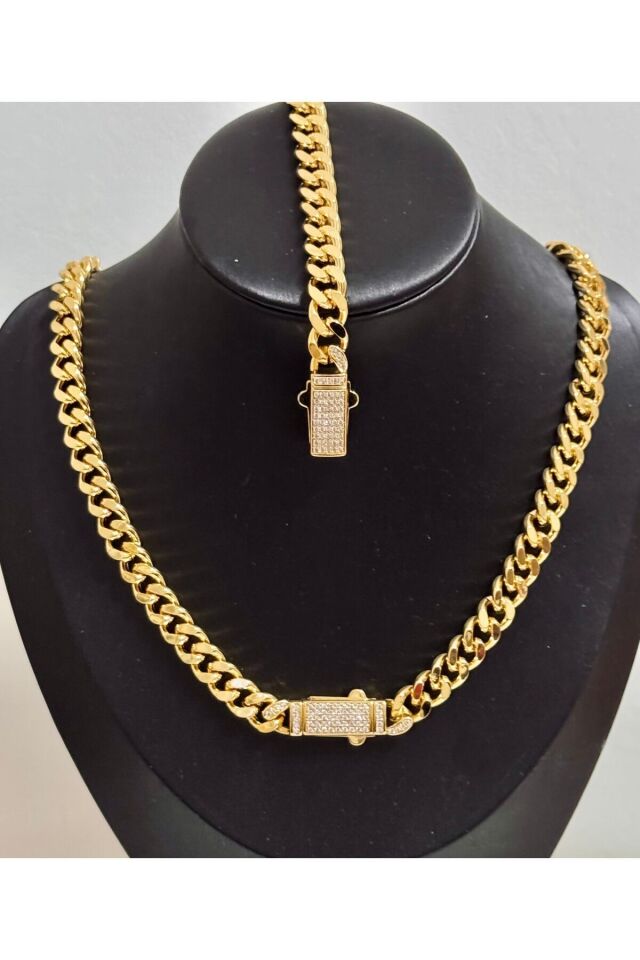 Kadın Siyah Mine Yıldızlı Zirkon Taşlı Çağla Şikel Kolye 002