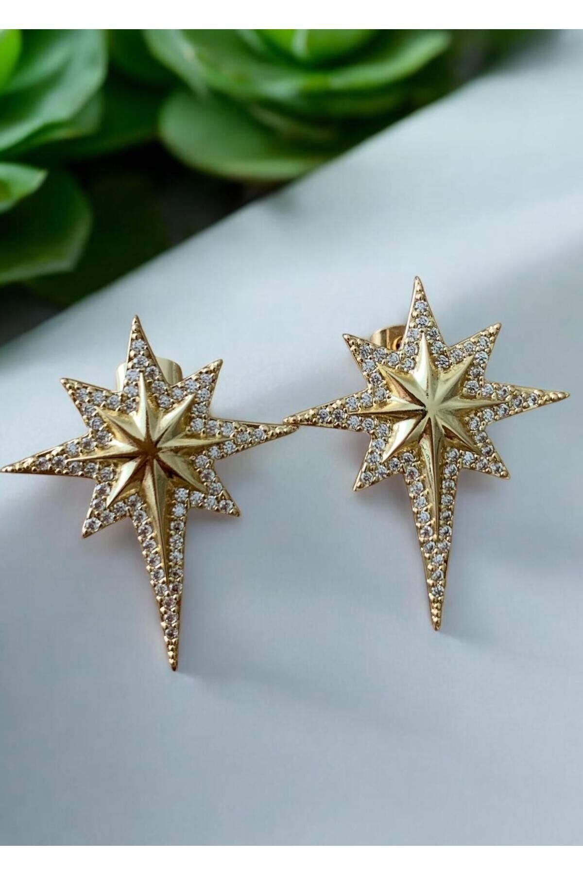 Yıldızlı Çelik Küpe Cns035-4