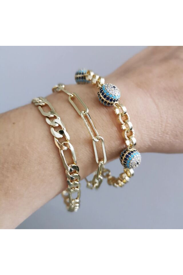 XUPİNG 14K Nazar Boncuklu Bileklik