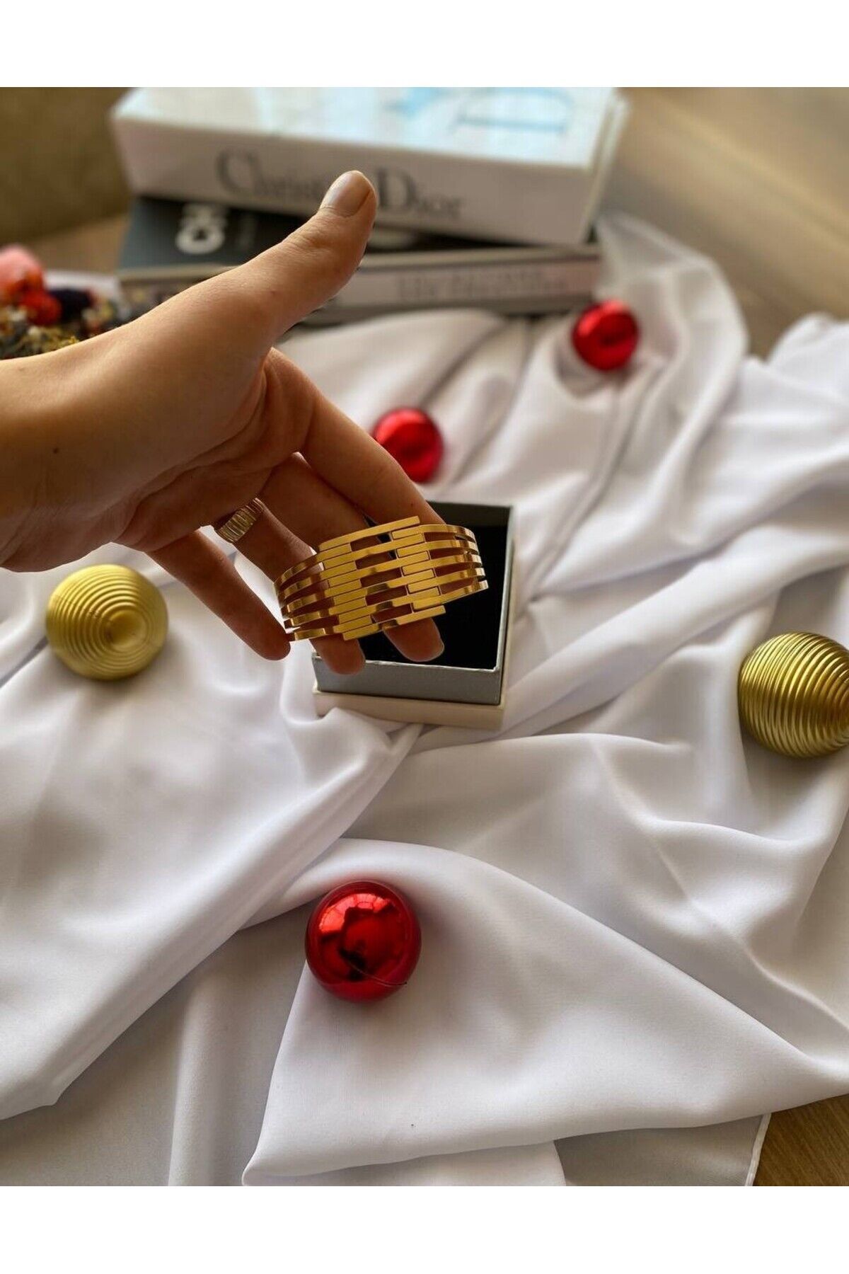 Zirkon Taşlı XUPİNG KARELİ BİLEKLİK Çelik Bileklik