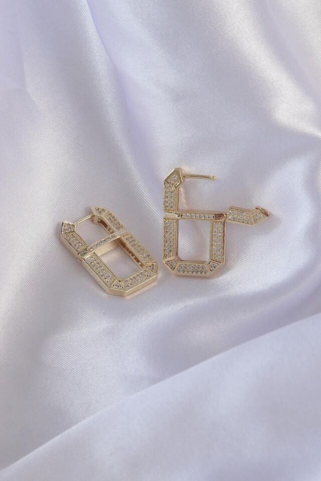 Xuping Kalın Halka Zirkon Taşlı VIP 14K GOLD Çelik Bileklik - 17CM+2CM AYARLANABİLİR