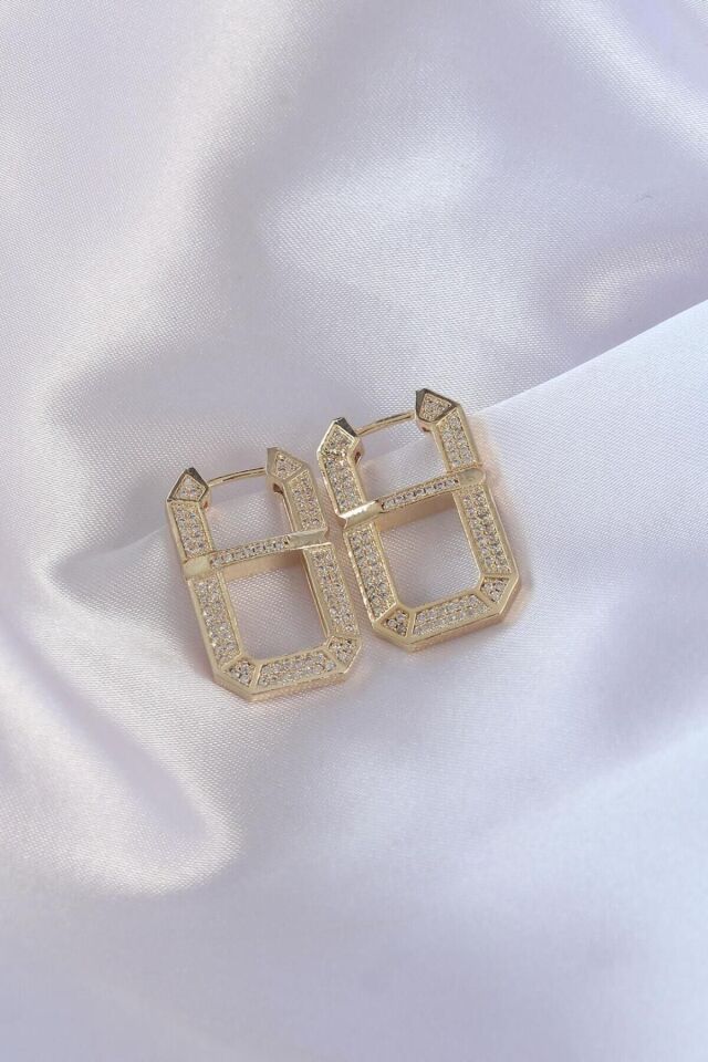 Xuping Kalın Halka Zirkon Taşlı VIP 14K GOLD Çelik Bileklik - 17CM+2CM AYARLANABİLİR