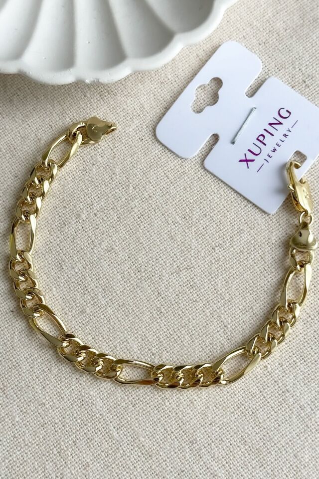 Caprea Xuping 14 K 18 cm Zincir Bileklik Kadın Altın Renkli Karamaz Bileklik