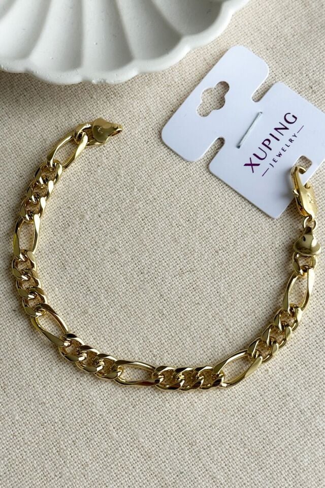 Caprea Xuping 14 K 18 cm Zincir Bileklik Kadın Altın Renkli Karamaz Bileklik