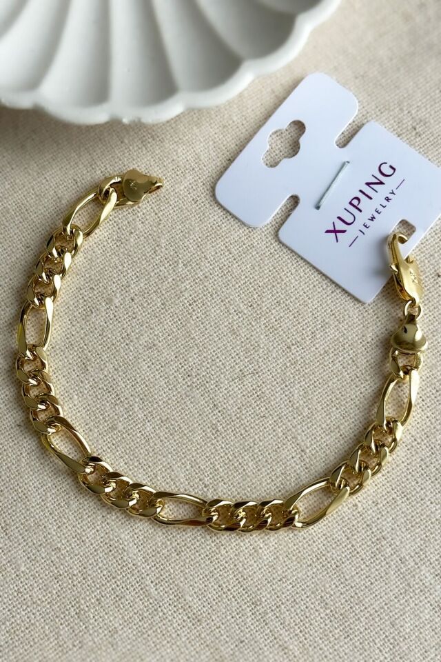 Caprea Xuping 14 K 18 cm Zincir Bileklik Kadın Altın Renkli Karamaz Bileklik