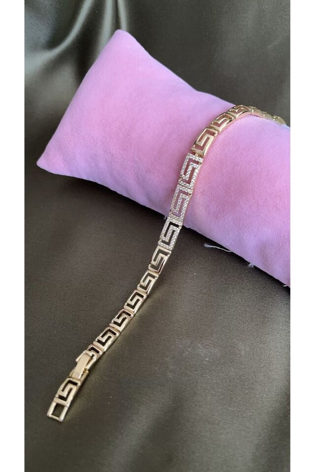 14k rengi marka model Zirkon taşlı bileklik