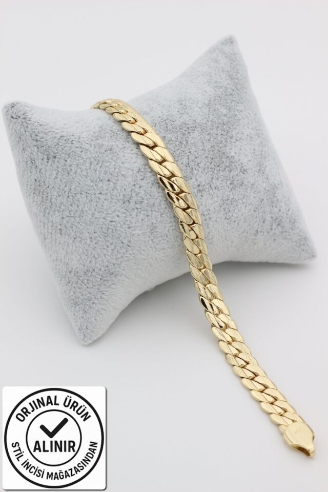 Stil Incisi/Xupıng Jewelry 14 Ayar Altın Kaplama Byikizkaya Model Bileklik