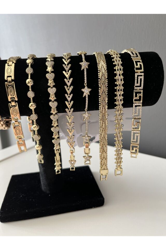 Marka Model Vip 14K Kadın Taşlı Labirent Bileklik