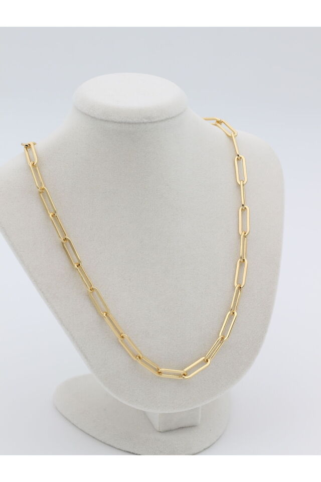 Stil İncisi/Xupıng Jewelry 14 Ayar Altın Kaplama Ataç Model Kolye