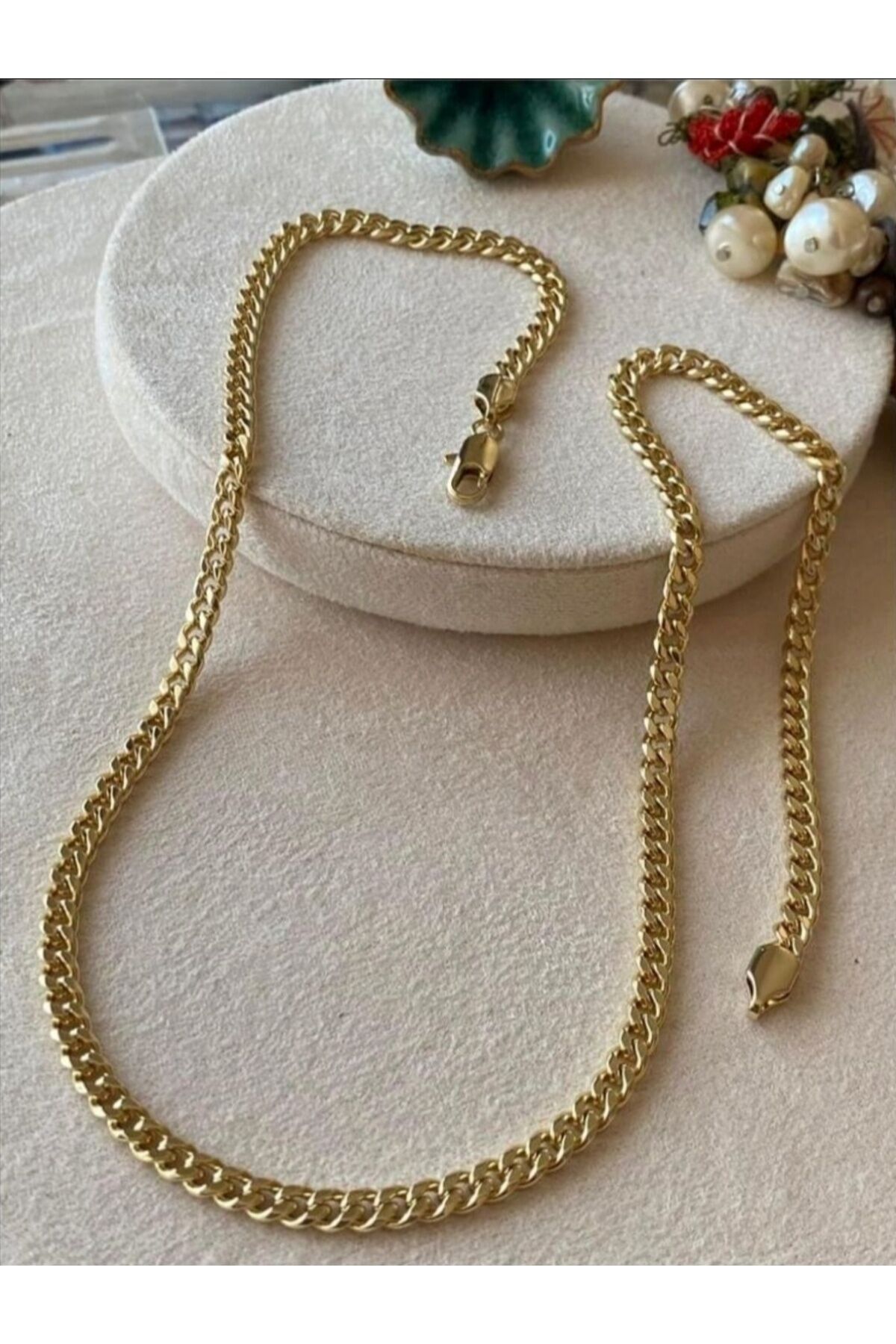 14K RENK KLASİK GURMET ZİNCİR KOLYE 5MM