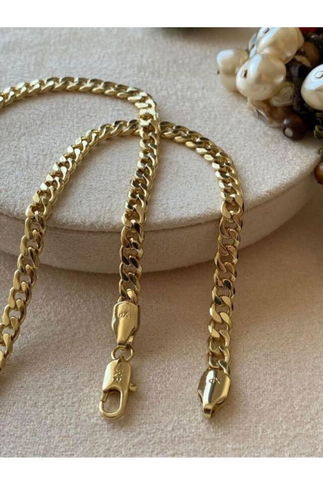 14K RENK KLASİK GURMET ZİNCİR KOLYE 5MM