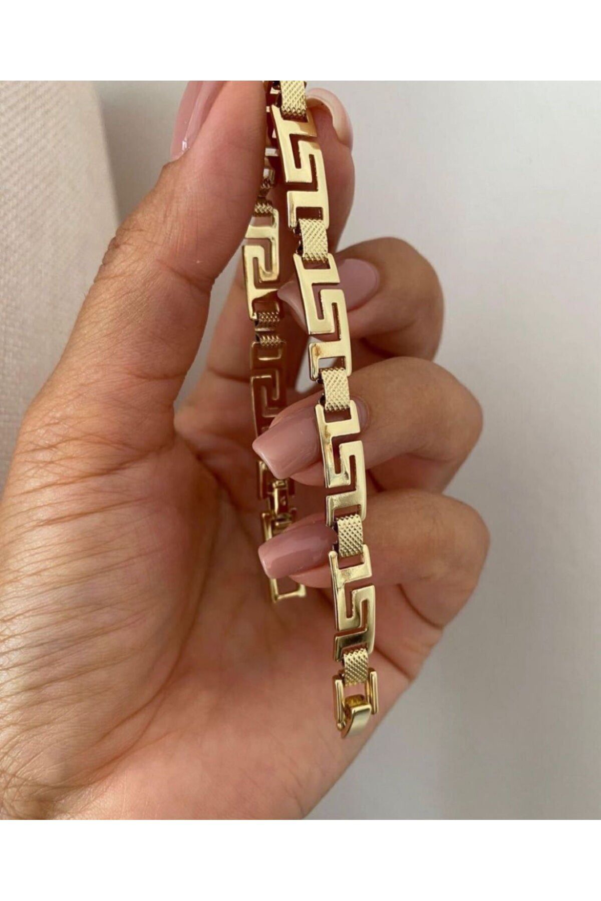 XUping 14 K 16+2 cm Grek Kadın Bileklik Kararmaz Çelik