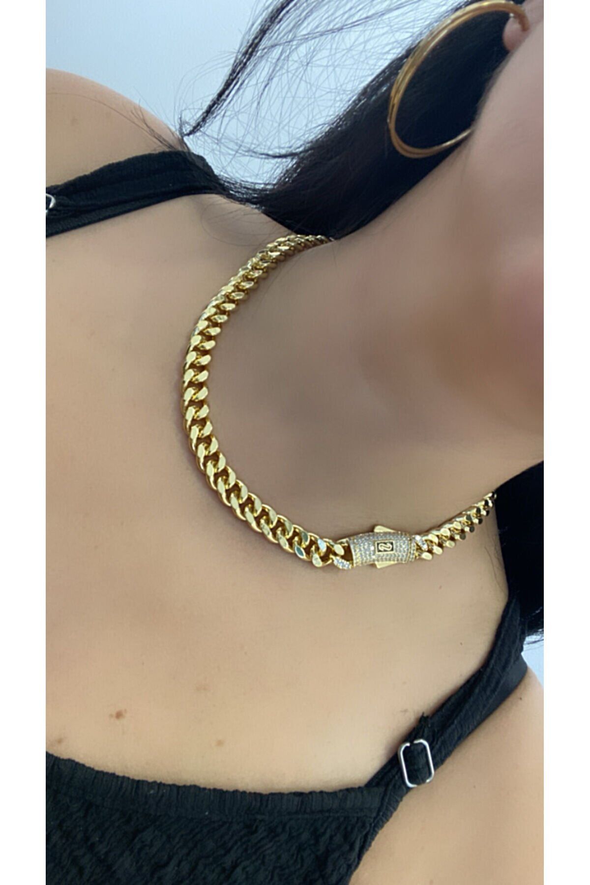 14K ALTIN KAPLAMA GURMET KOLYE