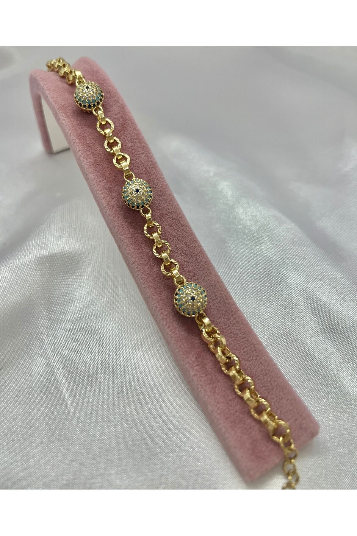 14K Altın Kaplama Xuping Nazar Bileklik