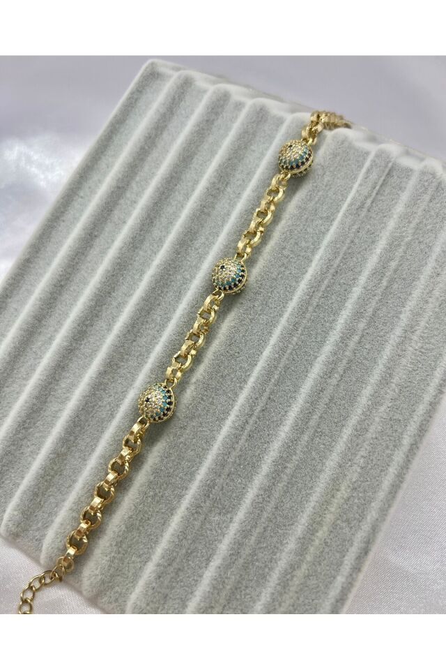 14K Altın Kaplama Xuping Nazar Bileklik