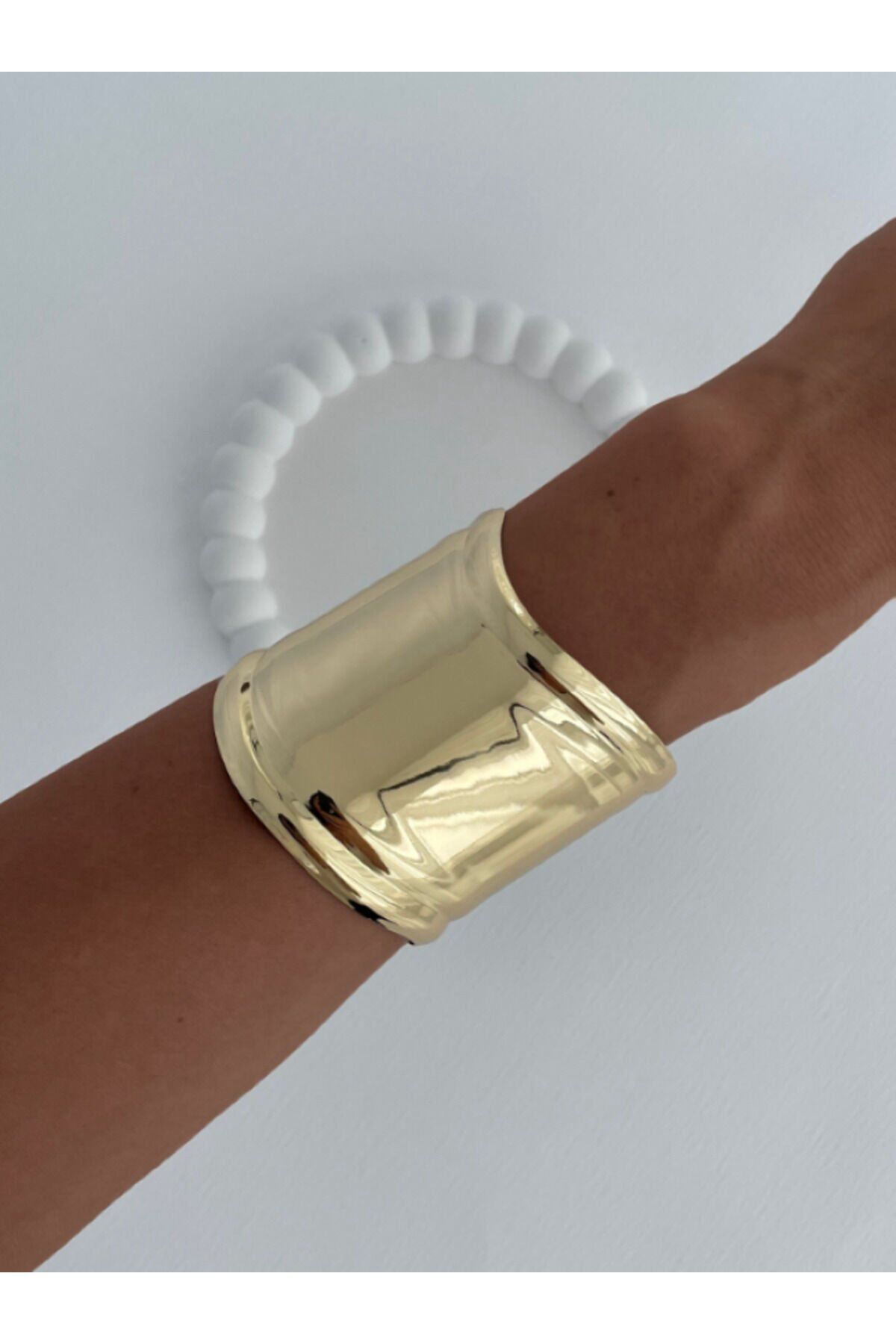 Özel Seri Ayarlanabilir Marka Model Çelik Plaka Kelepçe Bileklik