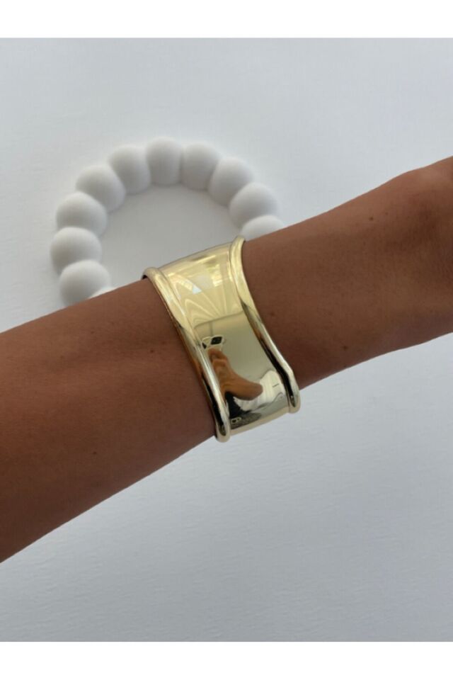 Minimalist Gold Kelepçe Bileklik