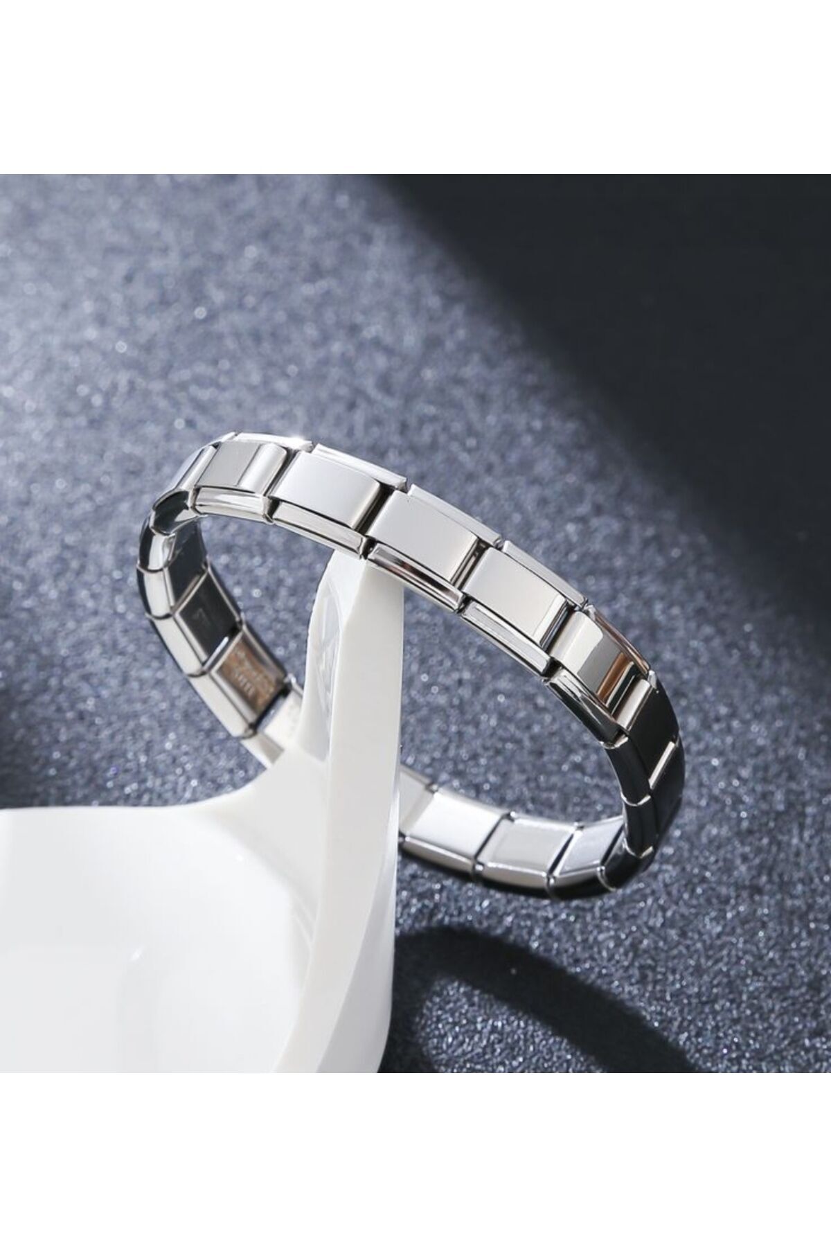 İtalyan Charm Çelik Bileklik | Paslanmaz, Ayarlanabilir, Şık, Modüler, Hediyelik Aksesuar.