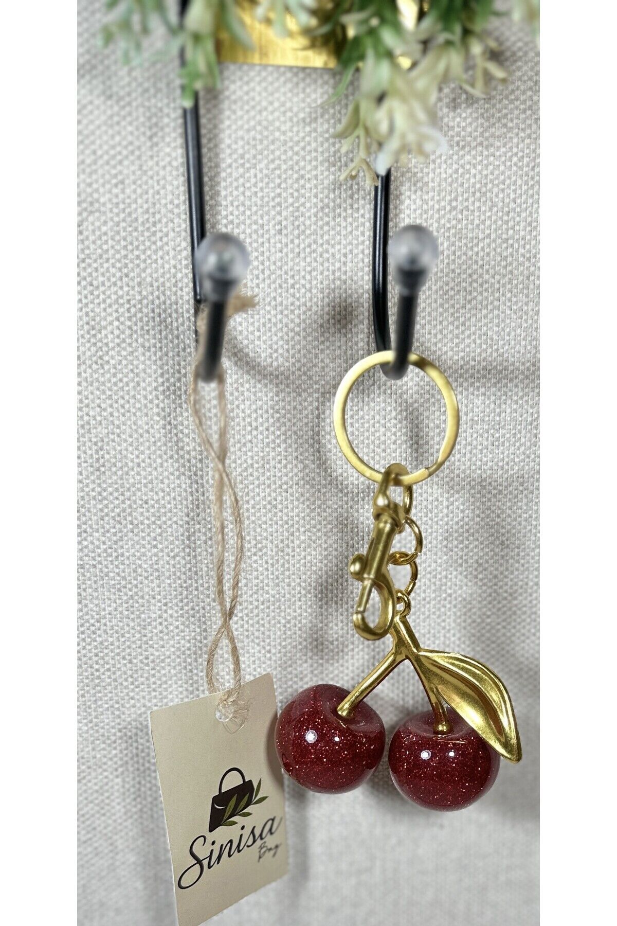 Kiraz Anahtarlık, Çanta Charm, Çanta Aksesuarı