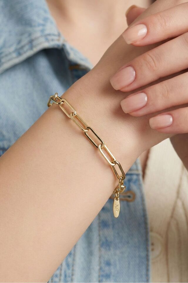 Xuping 14K 17+2 CM Ataş Kadın Bileklik Kararmaz Kadın Xuping Bileklik