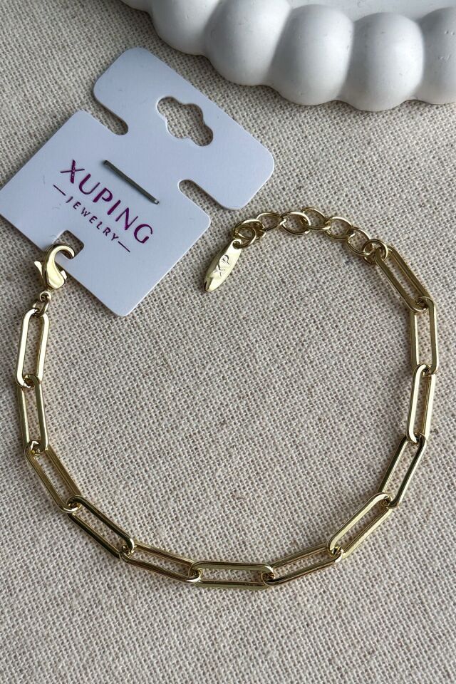 Xuping 14K 17+2 CM Ataş Kadın Bileklik Kararmaz Kadın Xuping Bileklik