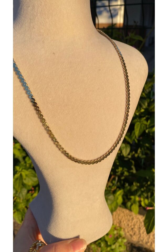 Xuping 14K Renk 50 cm Ezme Zincir