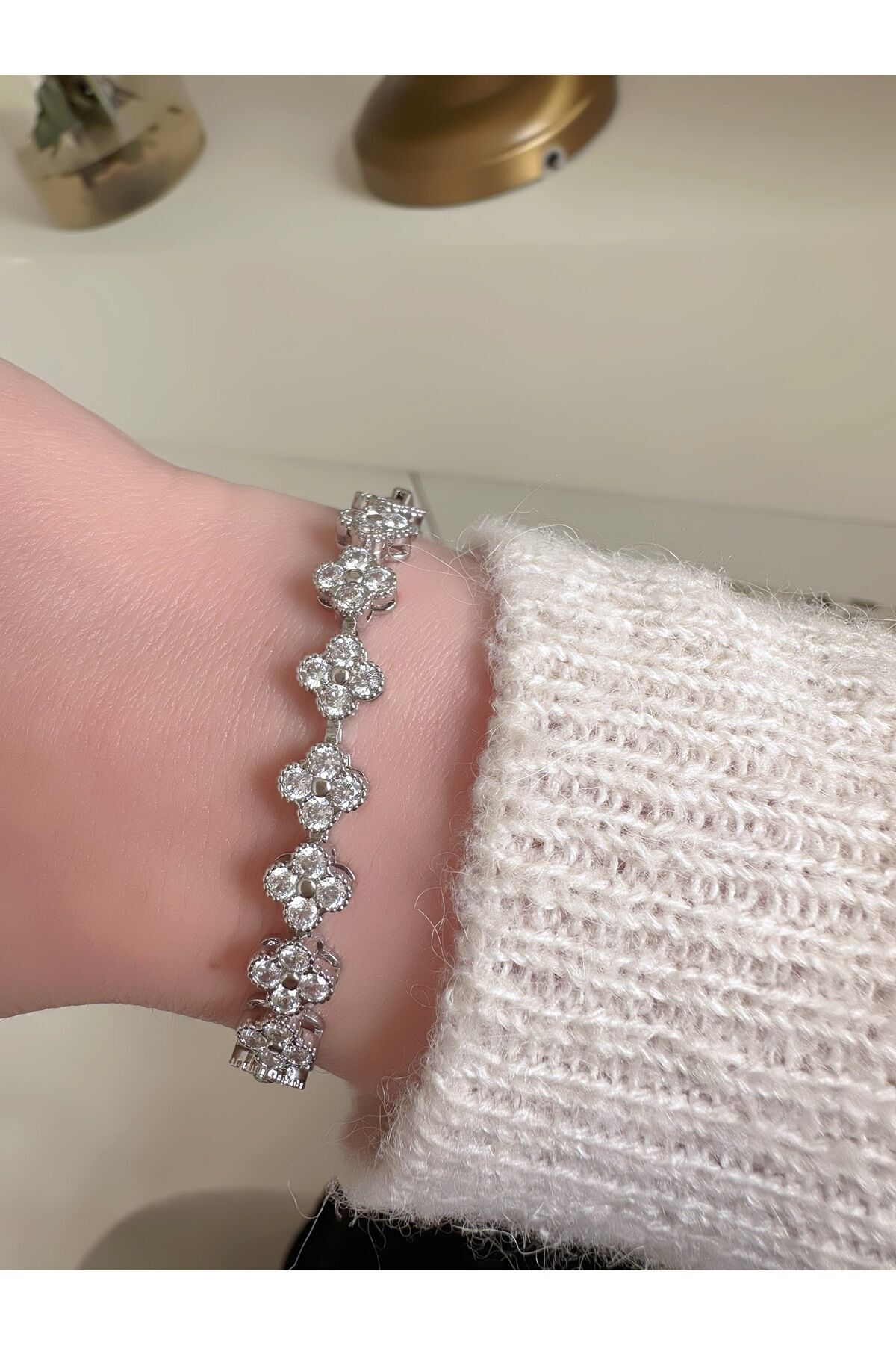 Yoncalı Su Yolu Çelik Bileklik