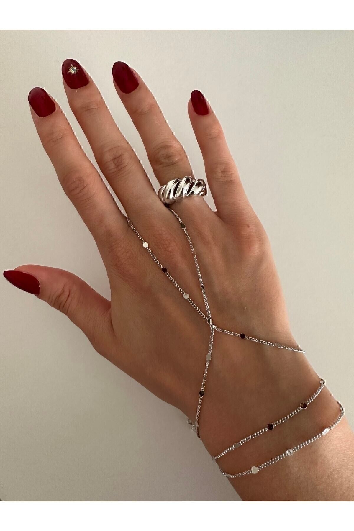 Silver 316l Çelik Ince Zarif Ince Pul Detaylı Şahmeran