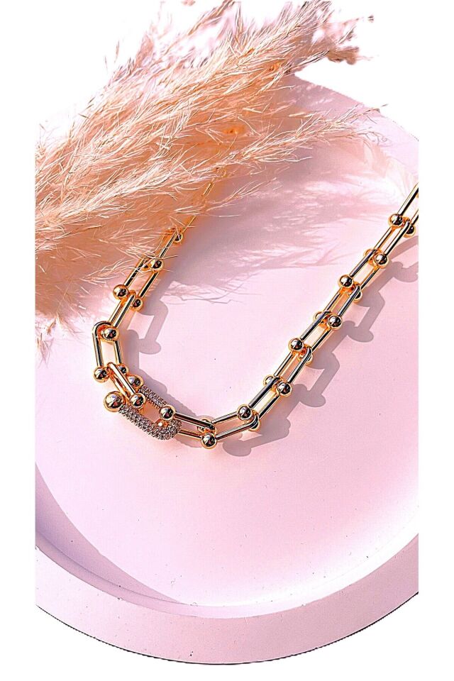 Marka Model Çelik Kolye Küpe Bileklik Set