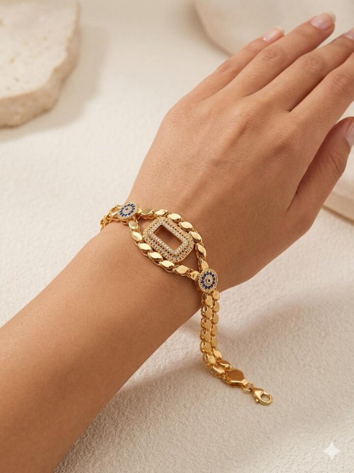 Gramli Arpa Bileklik Çerçevesi 22 Gold Rengi