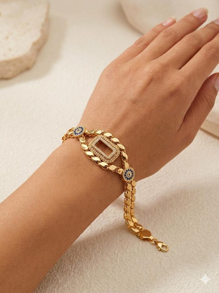 Gramli Arpa Bileklik Çerçevesi 22 Gold Rengi