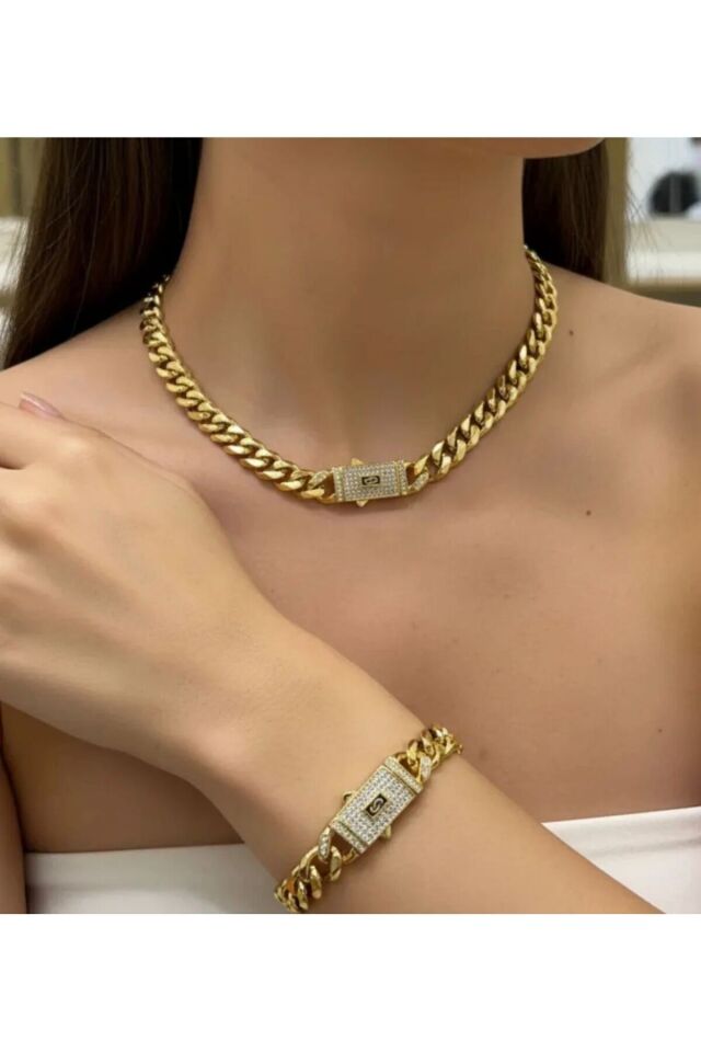 Çelik Altın Kaplama Gurmet Set