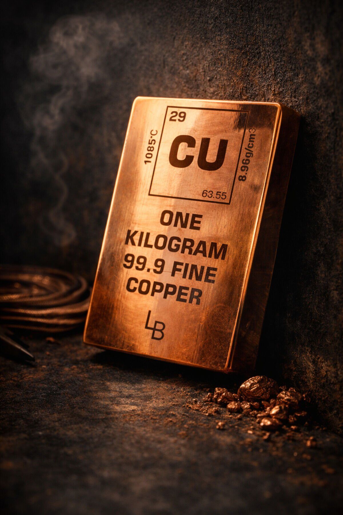 1 KG %99.9 Saf Bakır Külçe Sertifikalı – Yüksek Kalite Yatırım ve Koleksiyon Ürünü