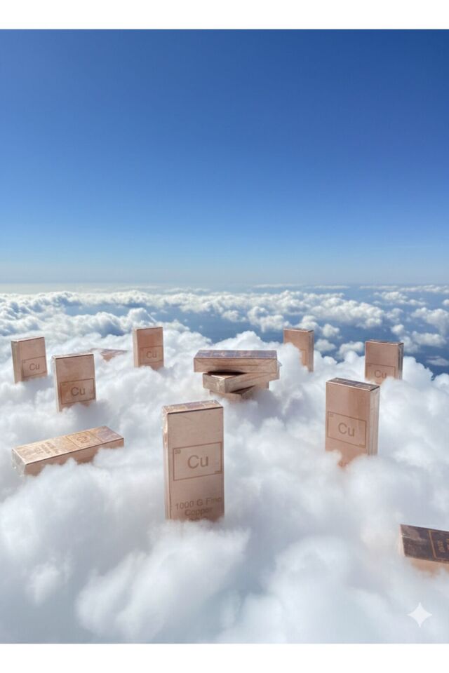 Yatırım & Hediye için % 99.9 Saflıkta 1.000 Gram Külçe Bakir.