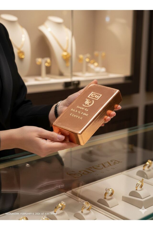 5 kg Saf Bakır Külçe - %99,9 Yüksek Saflıkta Bakır