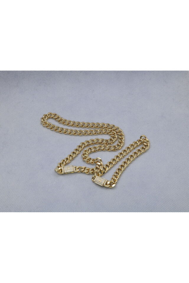 Zirkon Taş Detay Gurmet Seri Kolye-Bileklik