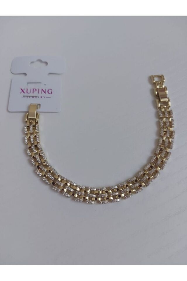 Xuping Taş Detaylı Çok Sıralı Bileklik 17+2 cm
