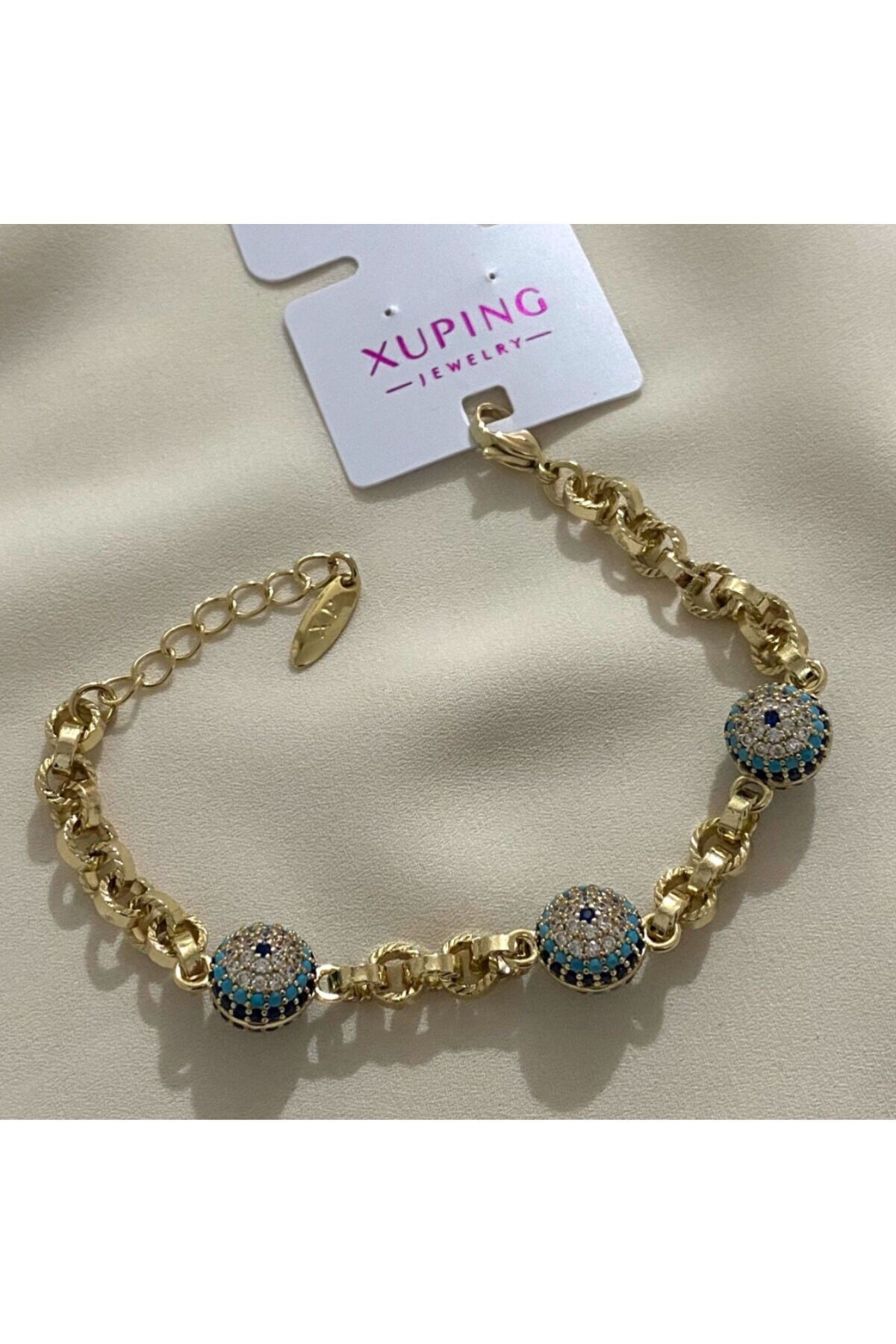 Zirkon Taşlı AYARLANABİLİR Sıralı Yonca Motifli Kadın Bileklik