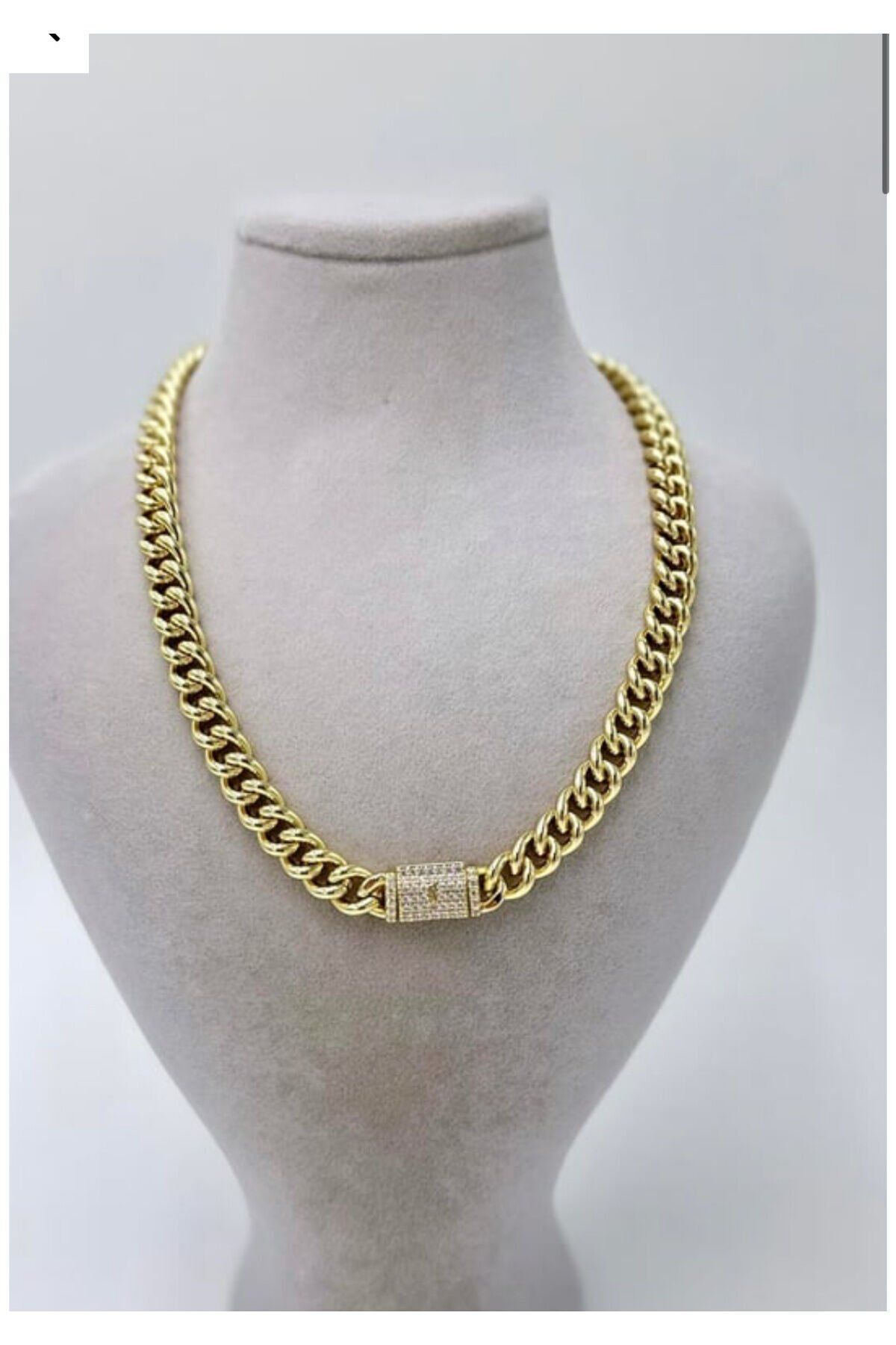 Paslanmaz Çelik Gold Külçe Bileklik