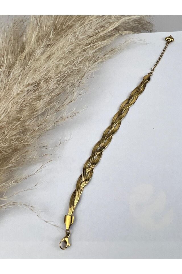 İtalyan Zincir Örgü Model Bileklik