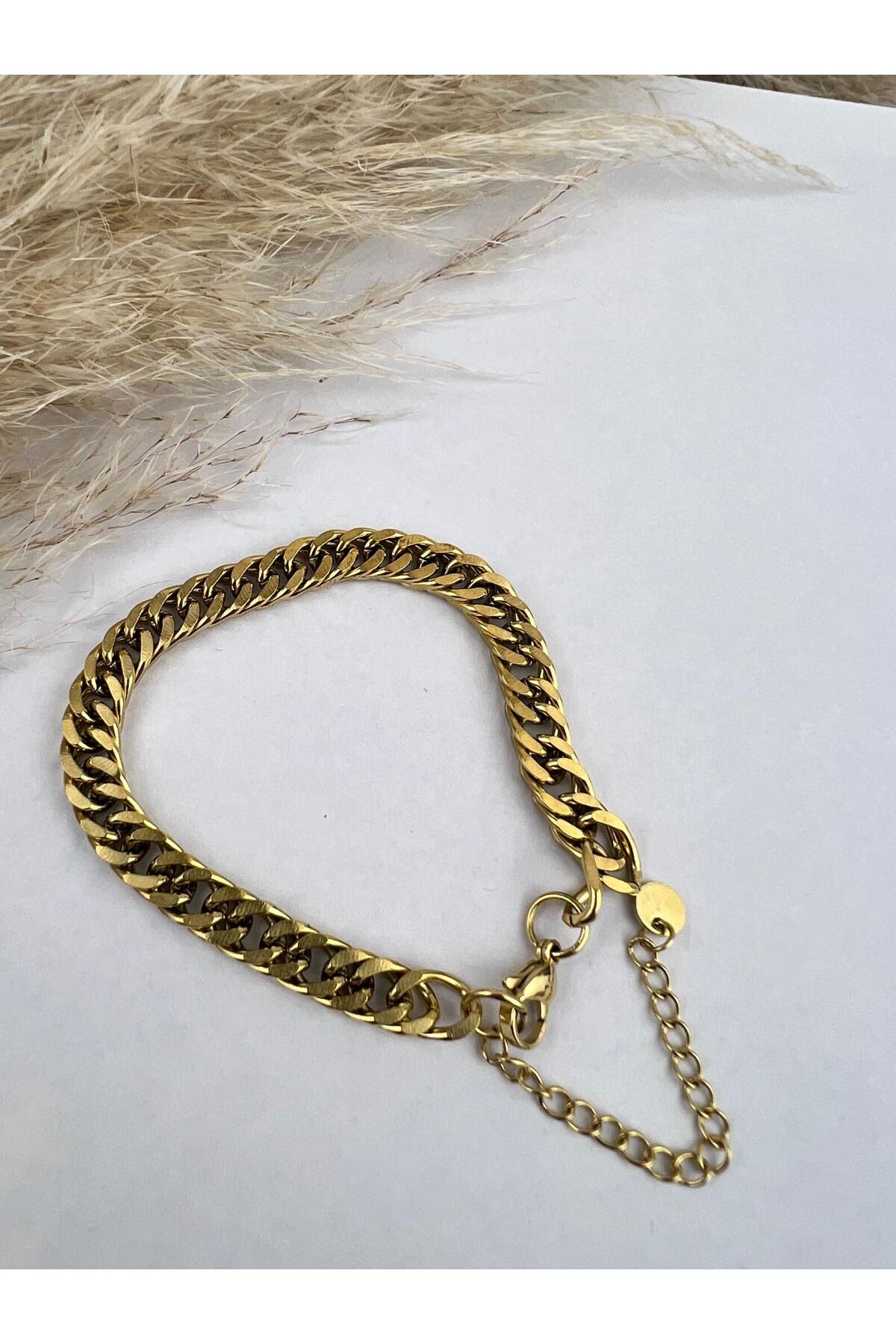 Gurmet Zincir Model Kadın Bileklik Çelik