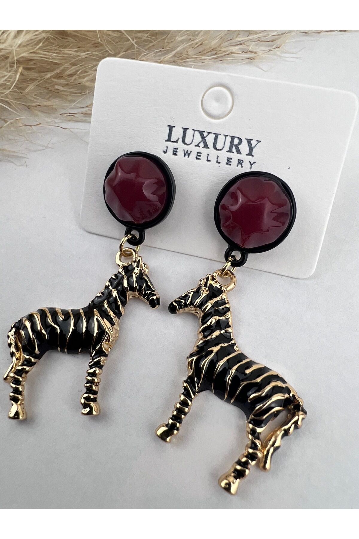 Zebra Model Kadın Küpe