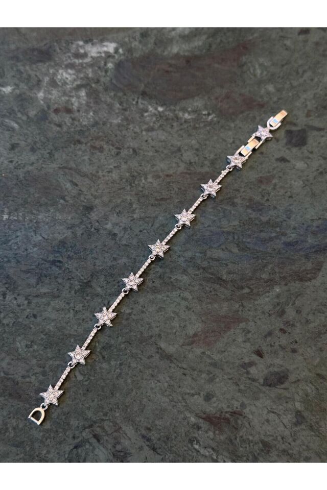 Siyah Mineli Kadın Küpe Taşlı