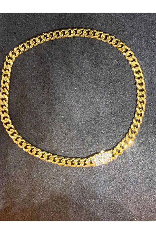 monaco model ikonik kilitli gurmet bileklik&kolye 14K altın kaplama