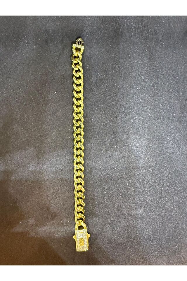 monaco model ikonik kilitli gurmet bileklik&kolye 14K altın kaplama