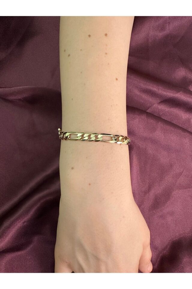 14K UNISEX KUYUMCU MODEL KARARMAZ AYARLANABİLİR 21CM BİLEKLİK