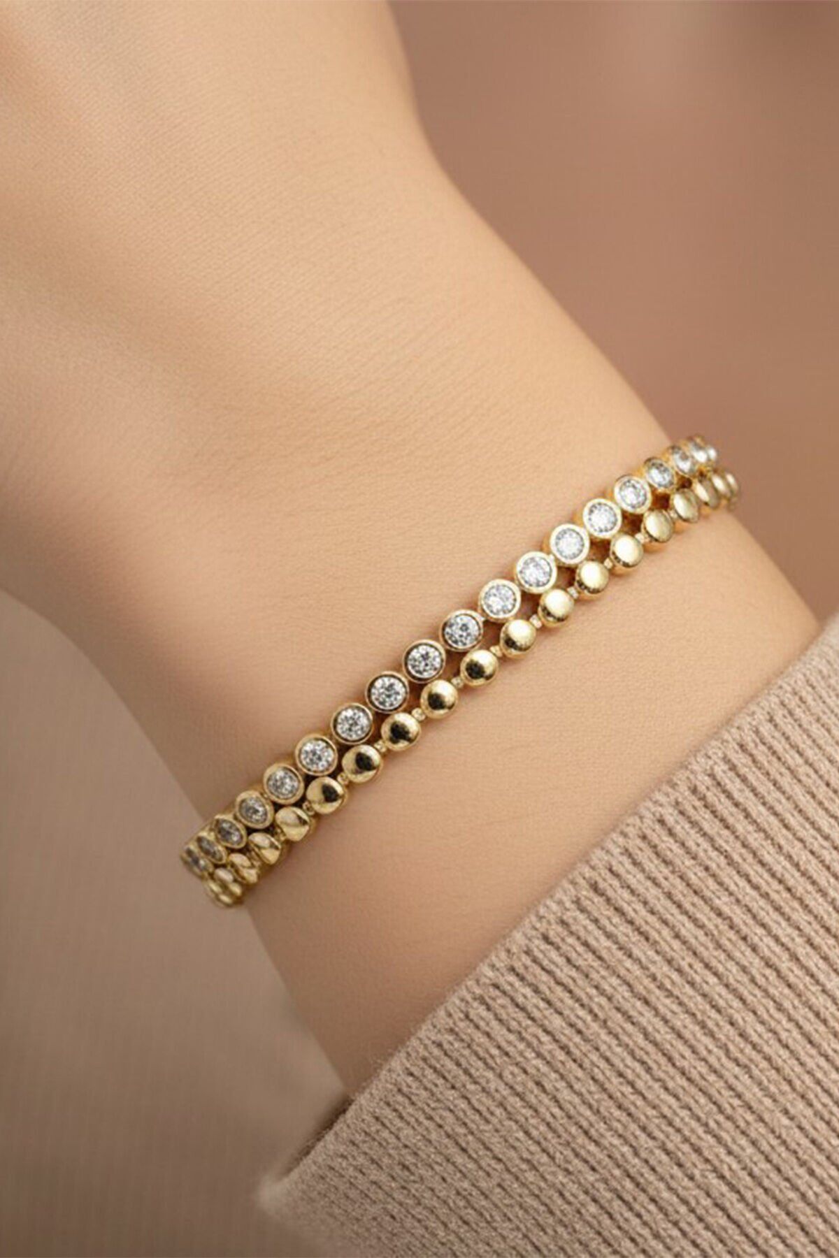 STİL İNCİSİ/XUPING JEWELRY İKİLİ TAŞLI SU YOLU BİLEKLİK