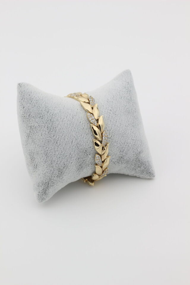 STİL İNCİSİ/XUPING JEWELRY YAPRAK MODEL TAŞLI MODEL BİLEKLİK