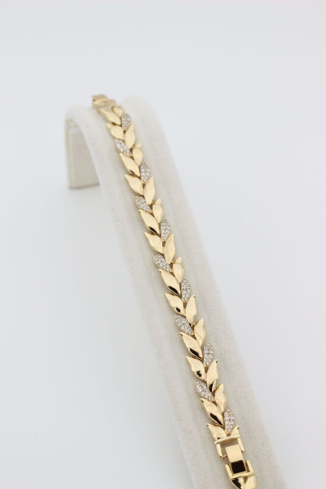STİL İNCİSİ/XUPING JEWELRY YAPRAK MODEL TAŞLI MODEL BİLEKLİK