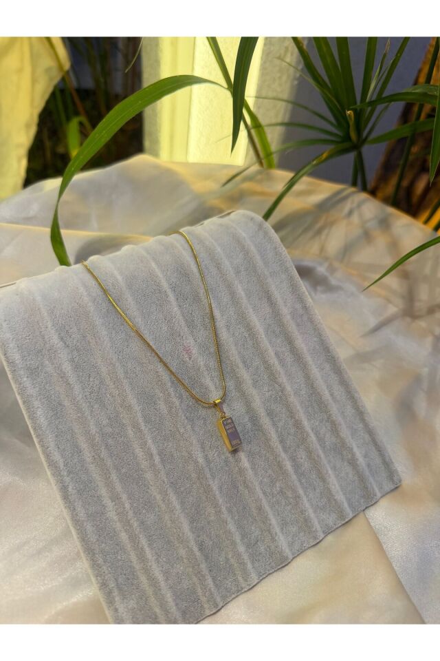 Külçe Paslanmaz Çelik VİP Kolye